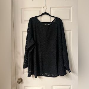 Lane Bryant Lace Peplum Top